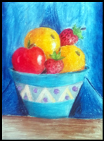 Oil pastel artwork by Liya